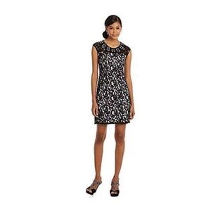 Adrianna Papell Cocktail Beaded Lace Dress Size 8